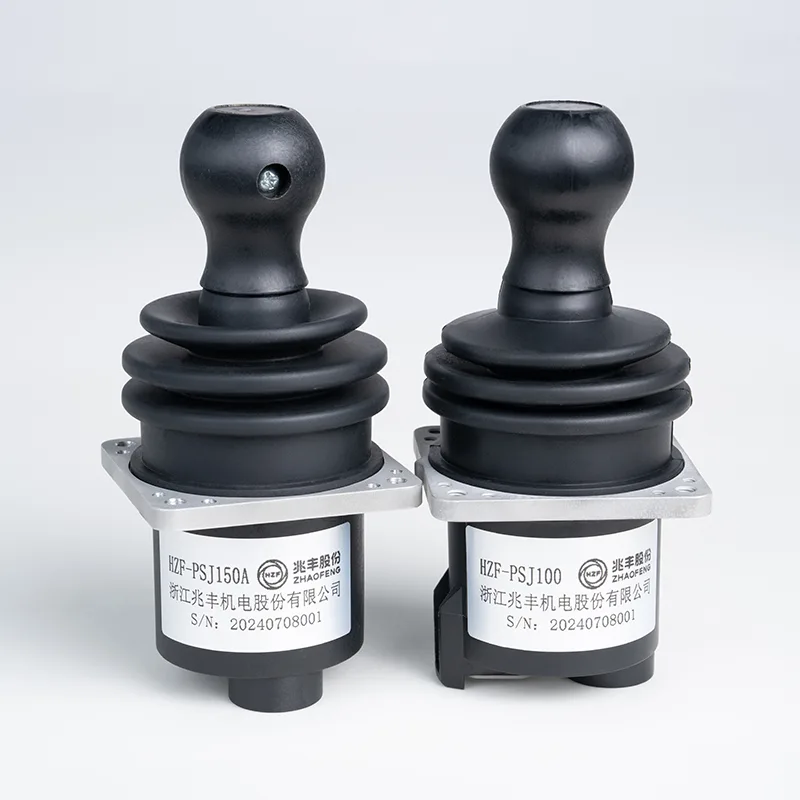 Protizdrsna električna krmilna ročica za industrijska vozila